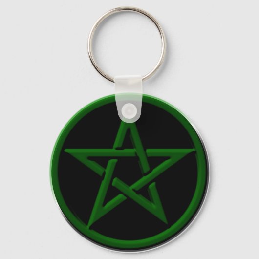 Porte-clés Porte - clé Pentagramme vert (Recto)