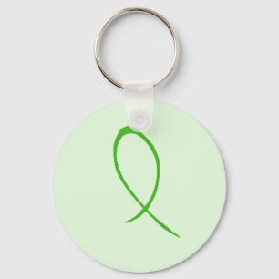 Porte-clés Porte - clé personnalisable à ruban vert