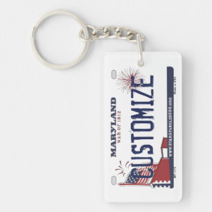 Porte-clés Porte - clé personnalisable de plaque
