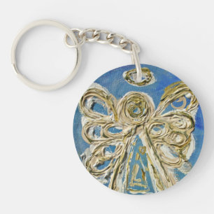 Porte-clés Porte - clé personnalisé Blue Guardian Angel