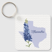 Porte-clés Porte - clé personnalisé Bluebonnet Texas (Recto)