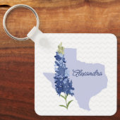 Porte-clés Porte - clé personnalisé Bluebonnet Texas (Recto)
