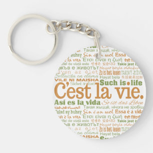 Porte-clés Porte - clé personnalisé C'est La Vie