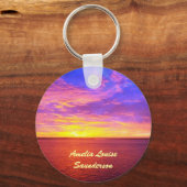 Porte-clés Porte - clé personnalisé Coucher de soleil (Recto)