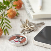 Porte-clés Porte - clé personnalisé de Jack Russell Terrier (Côté)