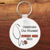 Porte-clés Porte - clé personnalisé de la semaine des infirmi (Recto)