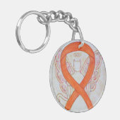 Porte-clés Porte - clé personnalisé de l'angle de ruban de se (Devant gauche)