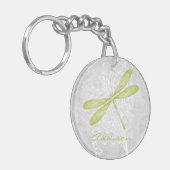 Porte-clés Porte - clé personnalisé de libellules vertes (Devant gauche)