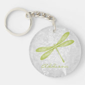 Porte-clés Porte - clé personnalisé de libellules vertes (Devant)