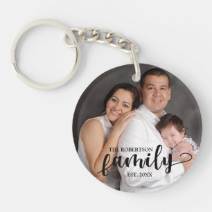 Porte-clés Porte - clé personnalisé de photo de famille