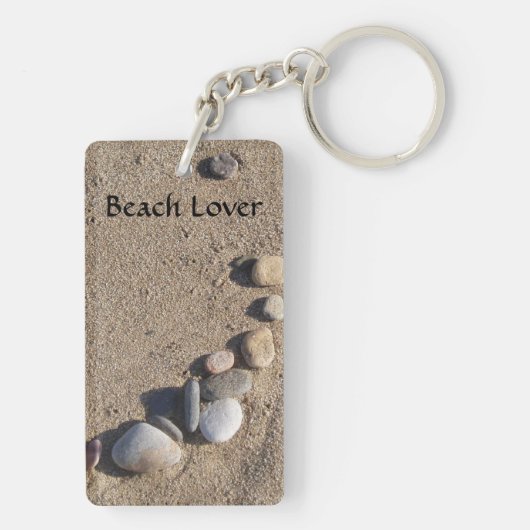 Porte-clés Porte - clé personnalisé de plage (Dos)