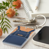 Porte-clés Porte - clé personnalisé des espaces communs de pa (Devant droit)
