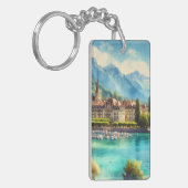 Porte-clés Porte - clé personnalisé du lac Léman (Devant gauche)