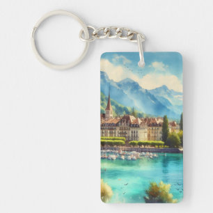 Porte-clés Porte - clé personnalisé du lac Léman