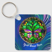 Porte-clés Porte - clé personnalisé papillon occupé (Recto)