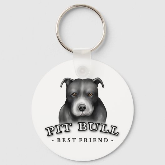 Porte-clés Porte - clé personnalisé Pit Bull Art (Recto)