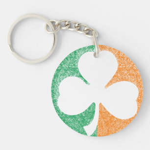Porte-clés Porte - clé personnalisé Shamrock irlandais
