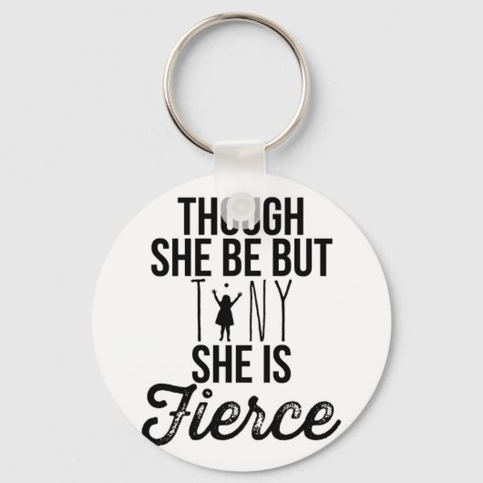 Porte-clés porte - clé petit mais féroce (Recto)