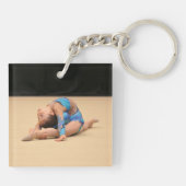 Porte-clés porte - clé photo 2 côtés ajouter 2 photos (Dos)