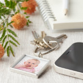 Porte-clés Porte - clé photo bébé (Côté)