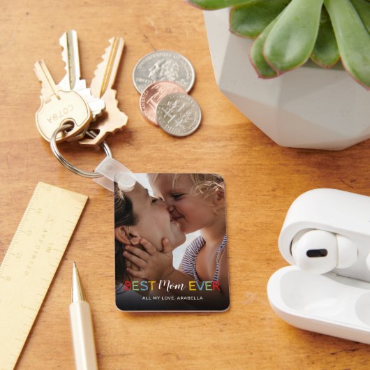 Porte-clés Porte - clé photo Best Mom Ever (Bureau)