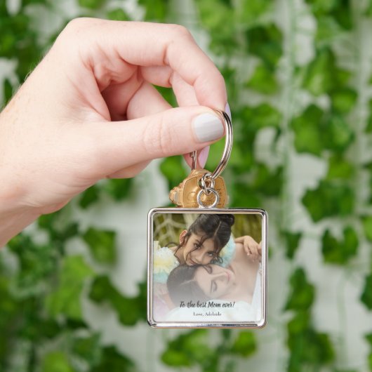 Porte-clés Porte - clé photo Best Mom Ever (main)