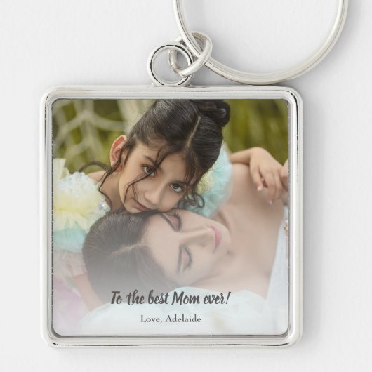 Porte-clés Porte - clé photo Best Mom Ever (Devant)