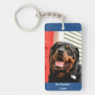 Porte-clés Porte - clé photo d'amour Rottweiler