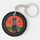 Porte-clés Porte - clé photo de chien - Gardien de chien pers (Dos)