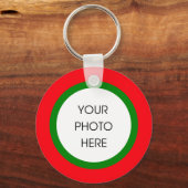 Porte-clés Porte - clé photo de Noël (Recto)