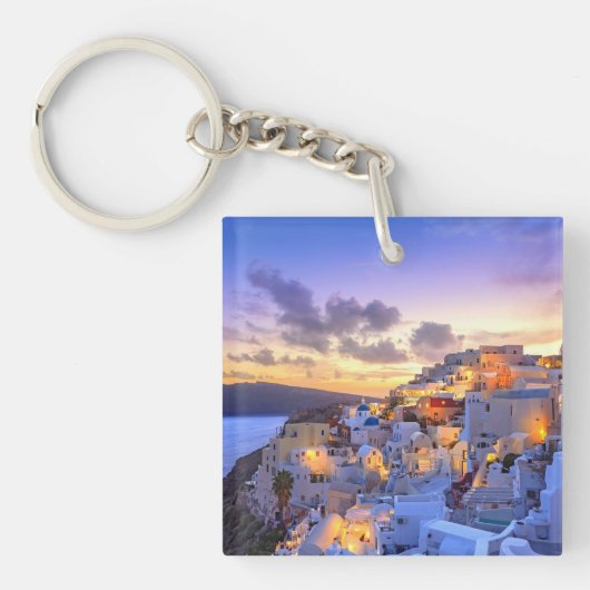 Porte-clés Porte - clé photo de Santorini (Devant)