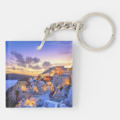 Porte-clés Porte - clé photo de Santorini (Dos)