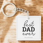 Porte-clés Porte - clé photo de script de meilleur papa jamai<br><div class="desc">Meilleur Papa Jamais.</div>