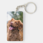 Porte-clés Porte - clé photo Dog Memorial Pet Perdre Keepsaké (Dos)