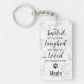 Porte-clés Porte - clé photo Dog Memorial Pet Perdre Keepsaké (Devant)