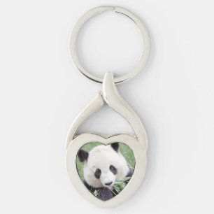 Porte-clés porte - clé Photo panda géant, animaux 0247.