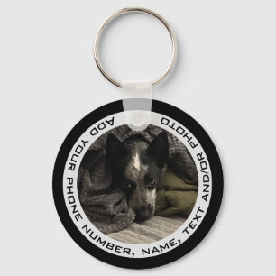 Porte-clés Porte - clé photo personnalisé avec texte HAMbyWG