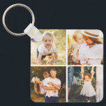 Porte-clés Porte - clé photo personnalisé de la grille de gal<br><div class="desc">Gardez vos clés en sécurité et spectaculaires avec un porte - clé personnalisé. Conçu par Berry Berry Sweet,  papeterie moderne et cadeaux personnalisés. Visitez notre site Web à l'adresse www.berryberrysweet.com pour voir toutes nos gammes de produits.</div>