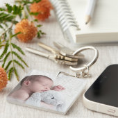 Porte-clés Porte - clé photo pour bébé à double face personna (Devant Droit)