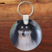 Porte-clés Porte - clé photo Sheltie (Recto)