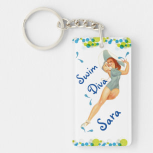 Porte-clés Porte - clé photo Swim Diva