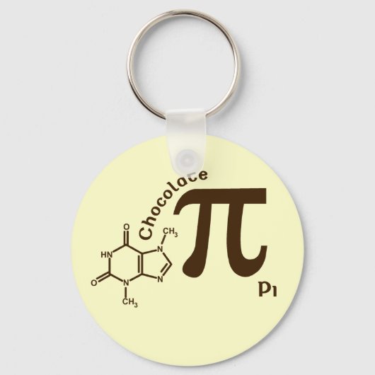 Porte-clés Porte - clé Pi Day Chocolat (Recto)