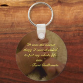 Porte-clés porte - clé pieds bébé (Recto)