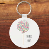 Porte-clés Porte - clé Pink Swirl Lollipop (Recto)