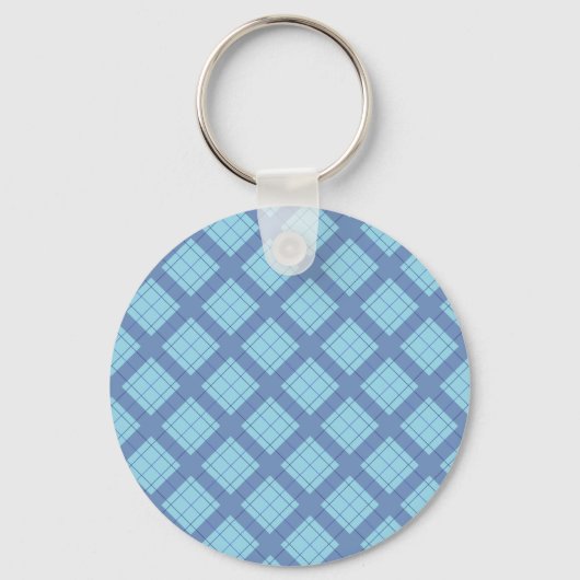 Porte-clés Porte - clé Plaid Bleu Variation (Recto)