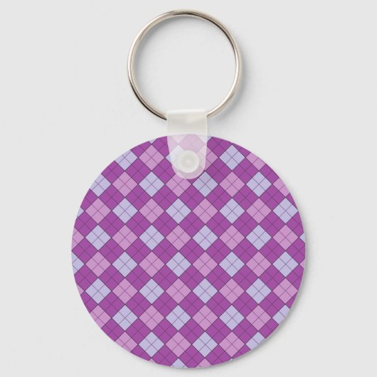Porte-clés Porte - clé Plaid violet (Recto)