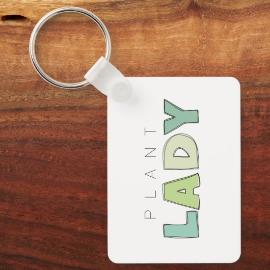 Porte-clés Porte - clé plante Rectangle dame (Recto)