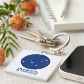 Porte-clés Porte - clé Pléiadien Starseed - Bleu clair et cos (Devant Droit)