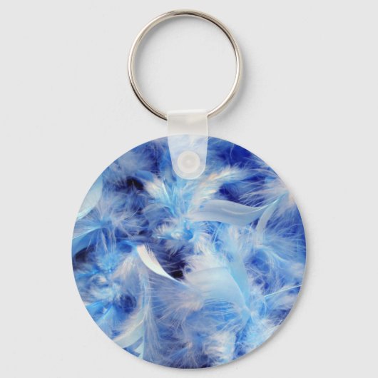 Porte-clés Porte - clé Plumes bleues (Recto)