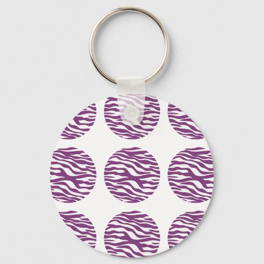 Porte-clés Porte - clé Pois d'impression Zebra (Recto)